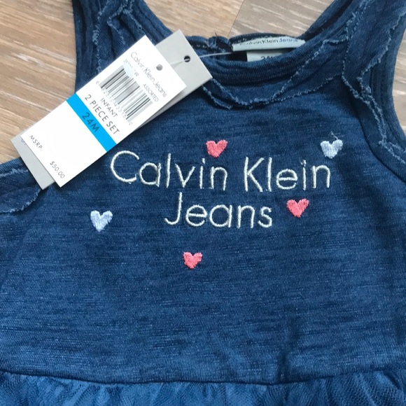 NWT Calvin Klein 24 Month 2pc Matching Outfit - Picture 7 of 7
